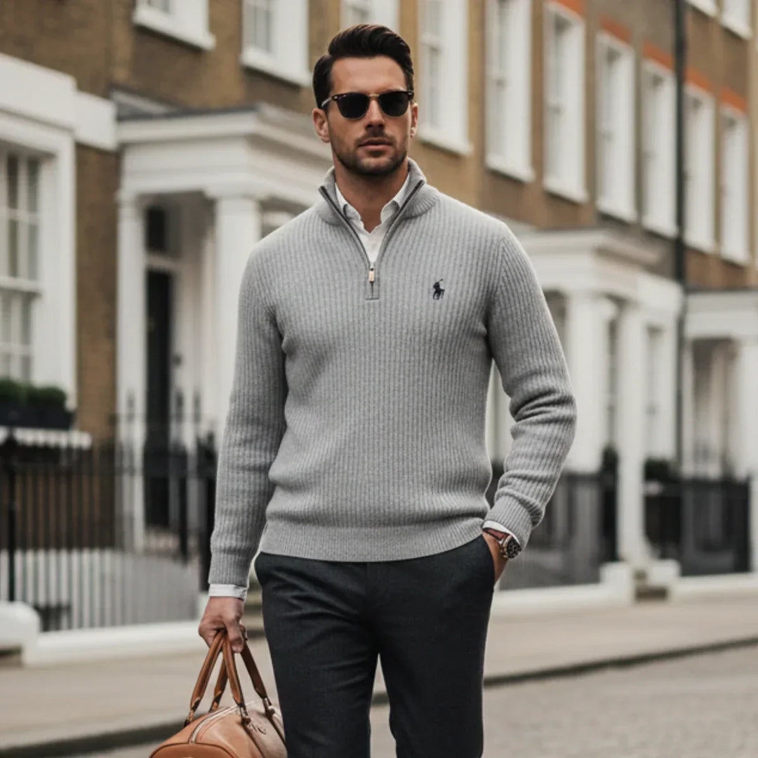 The Prestige Package (Sweater + Minimalist Watch + Classic Sunglasses)