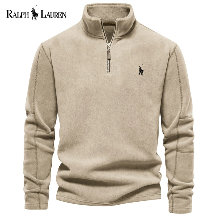 Bluza z Pół-Zipem – Długi Rękaw z Fleece