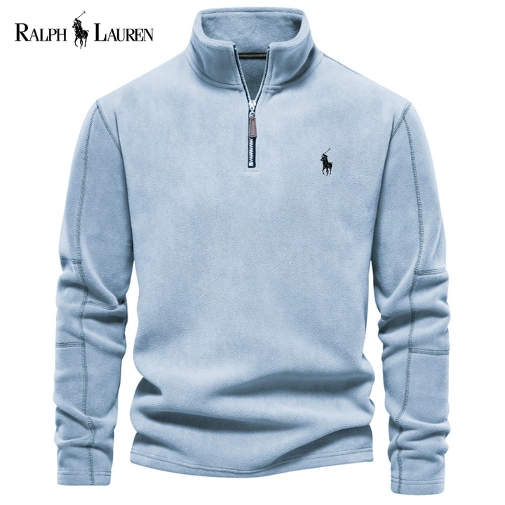 Bluza z Pół-Zipem – Długi Rękaw z Fleece