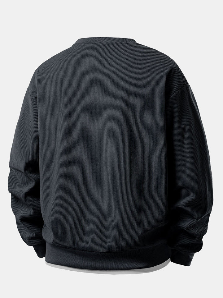 Sweter z Stretchowego Weluru Z Dekoltem Okrągłym 2 w 1