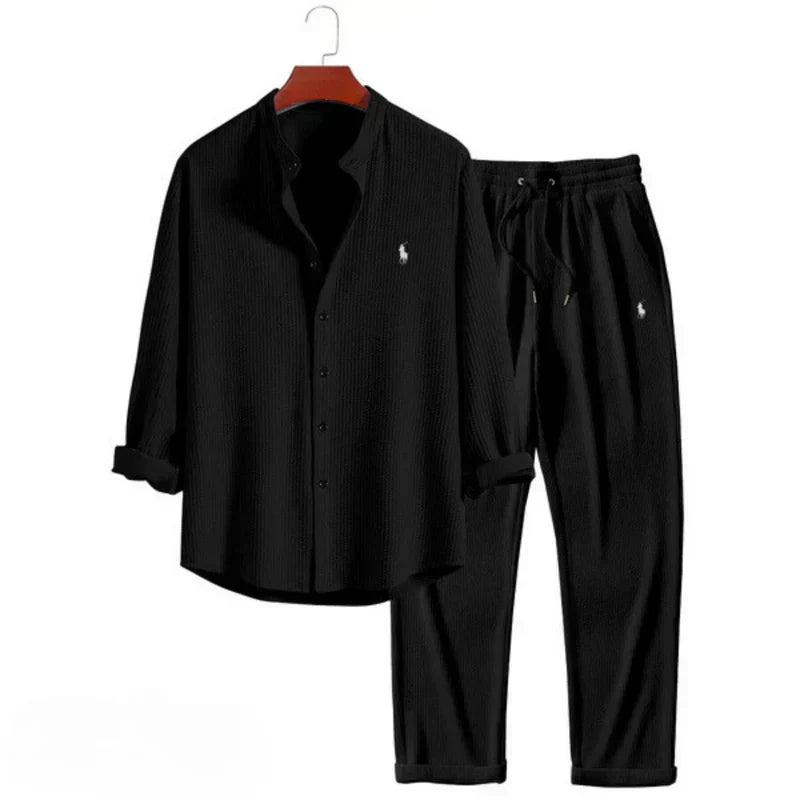 [2 FOR 1 DEAL + FREE SUNGLASSES] Sunset Premium Set – Shirt &amp; Trousers + Sunglasses