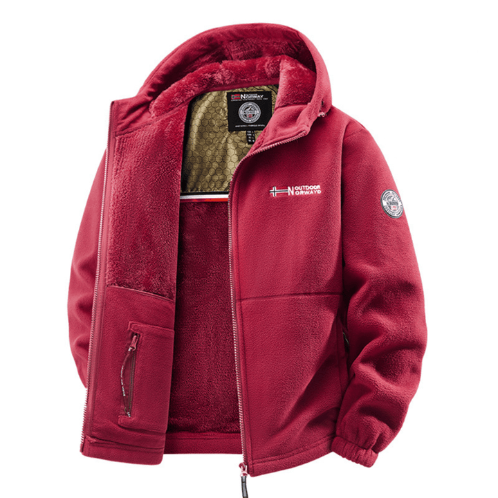 Kurtka Fleece Termiczna z Kapturem