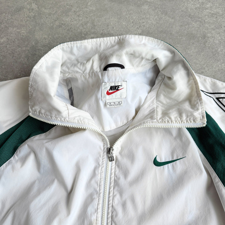 Lekka kurtka przeciwdeszczowa z haftem swoosh NK Air z lat 90-tych