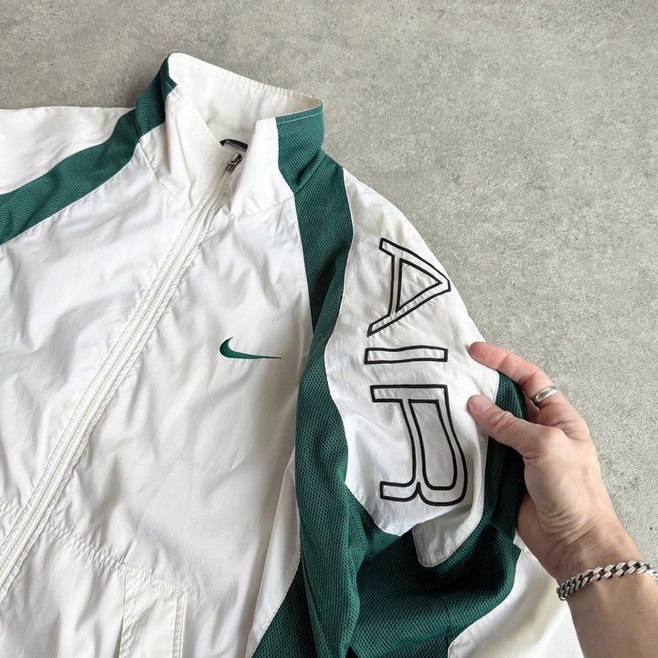 Lekka kurtka przeciwdeszczowa z haftem swoosh NK Air z lat 90-tych