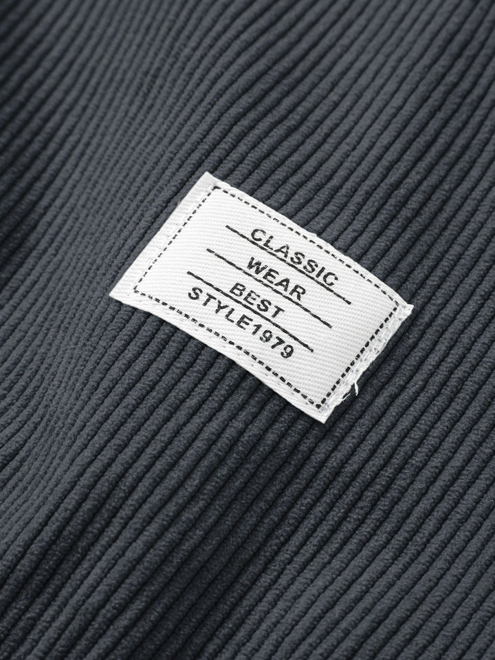 Sweter z Stretchowego Weluru Z Dekoltem Okrągłym 2 w 1