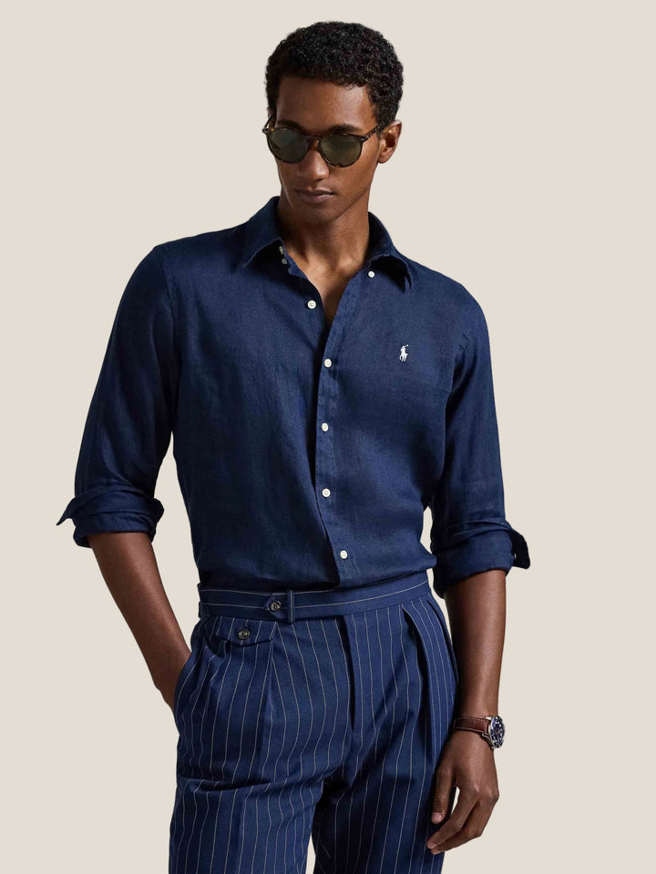 Polo Ralph Lauren - Męska koszula sportowa z długim rękawem