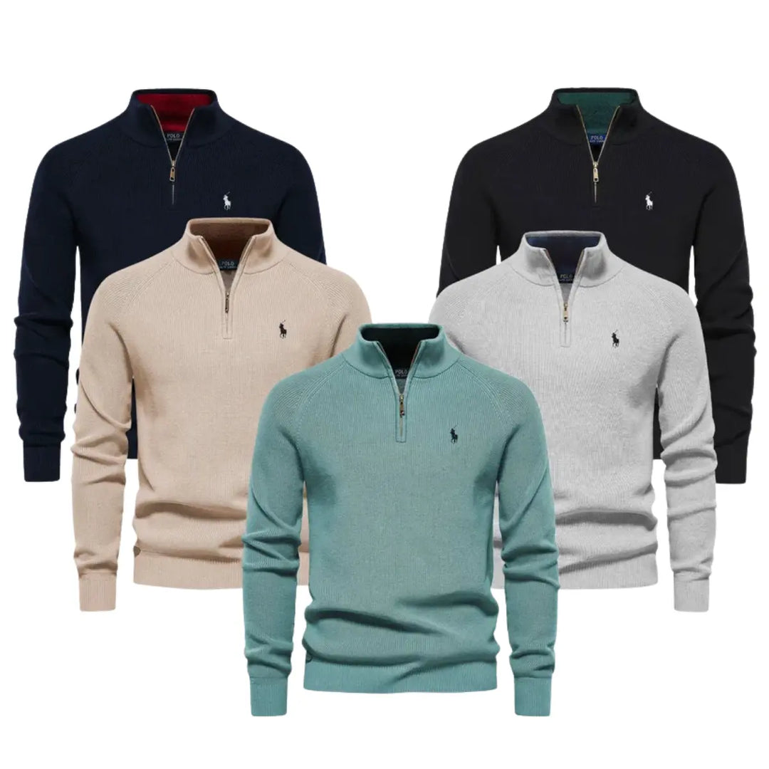 The Prestige Package (Sweater + Minimalist Watch + Classic Sunglasses)