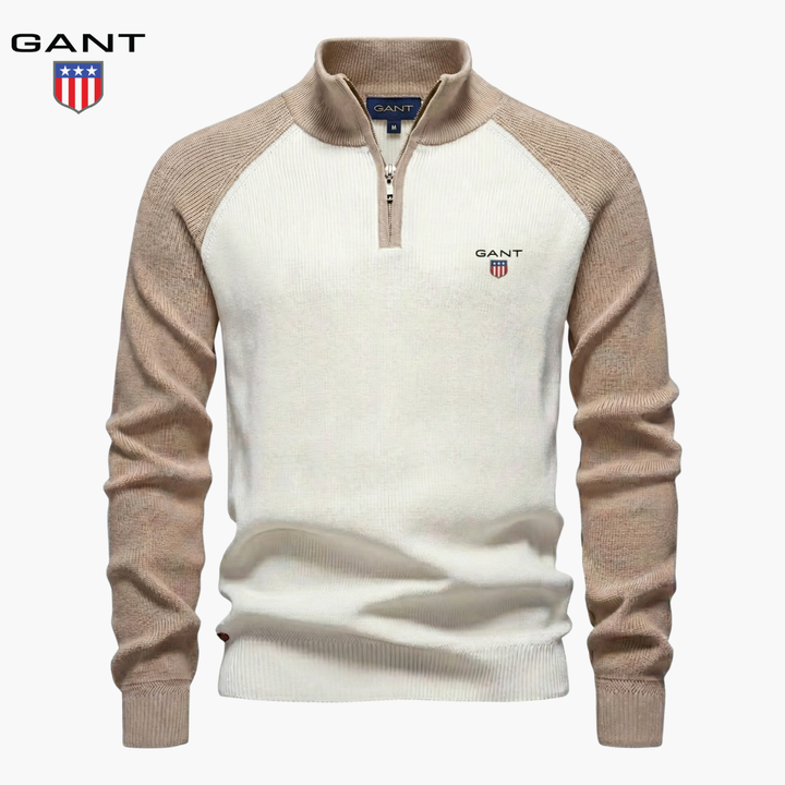 GT™ Sweter z pół zamkiem