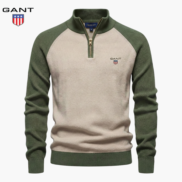 GT™ Sweter z pół zamkiem