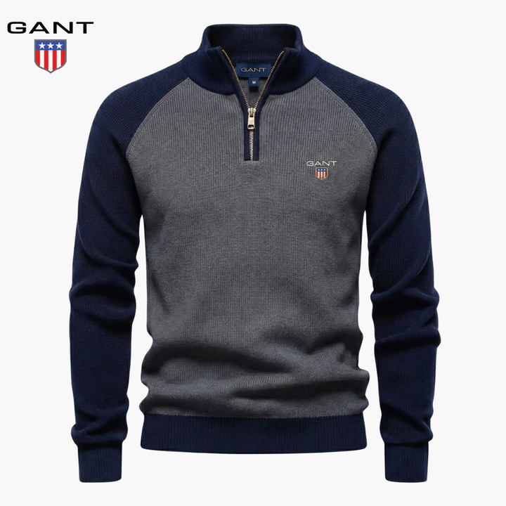GT™ Sweter z pół zamkiem