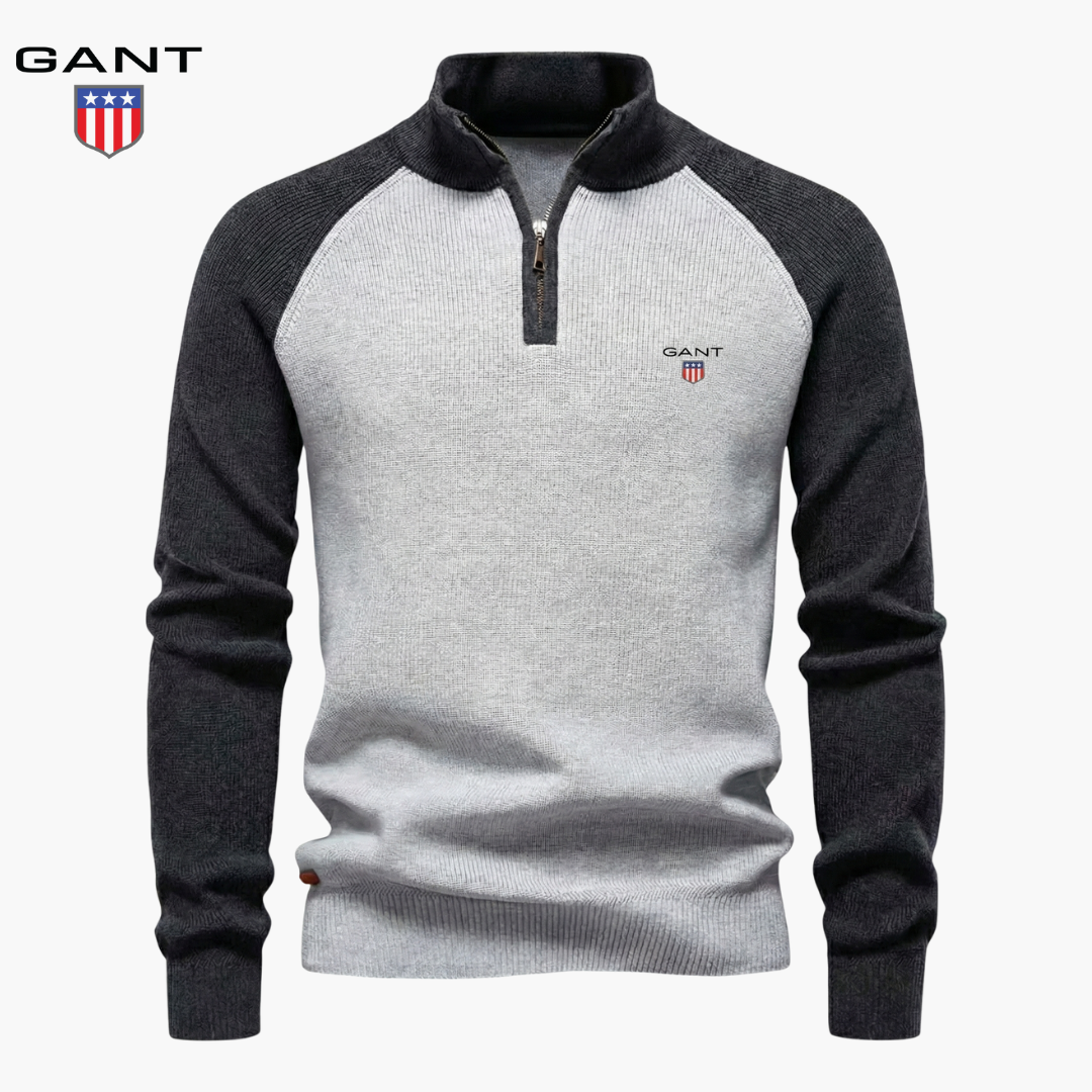 GT™ Sweter z pół zamkiem
