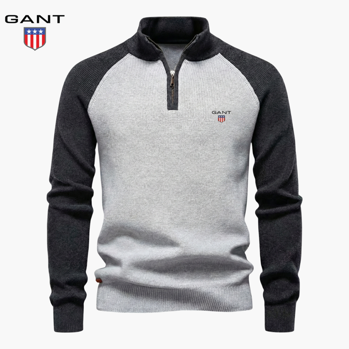 GT™ Sweter z pół zamkiem