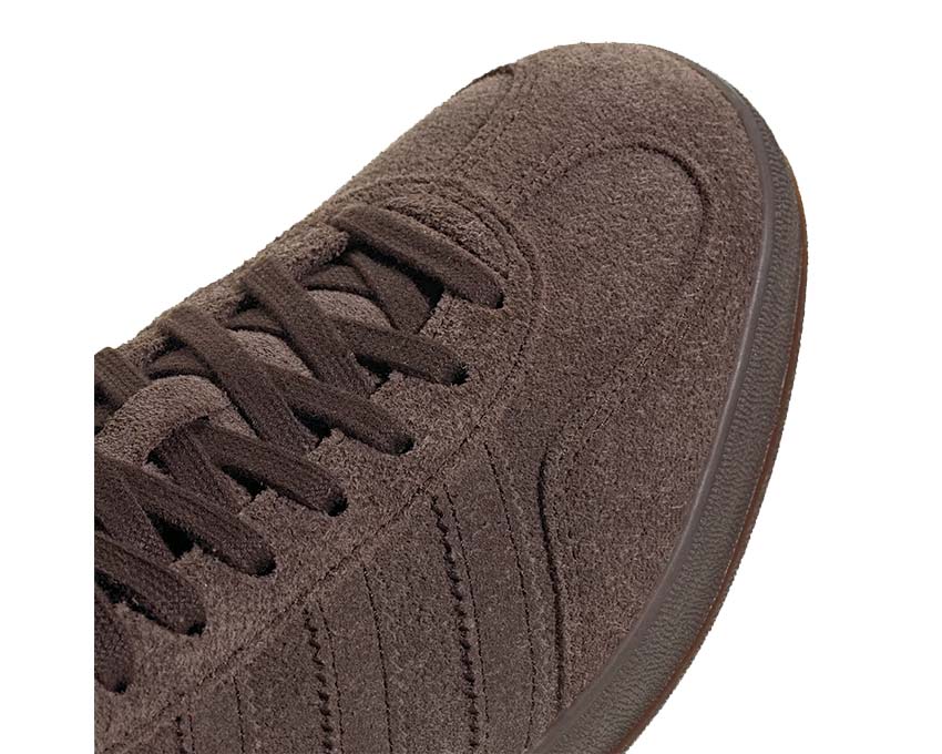 Buty do biegania wewnętrznego z ciemno-brązowego zamszu