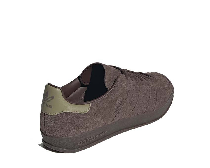 Buty do biegania wewnętrznego z ciemno-brązowego zamszu