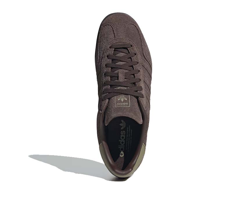 Buty do biegania wewnętrznego z ciemno-brązowego zamszu