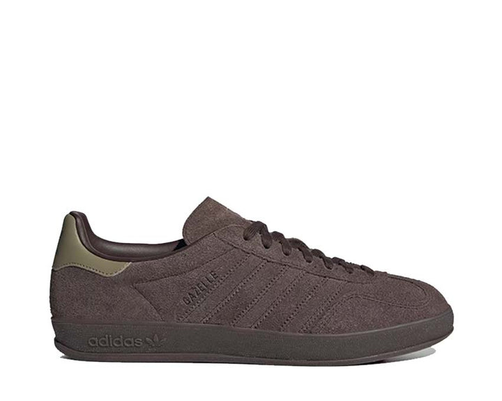 Buty do biegania wewnętrznego z ciemno-brązowego zamszu