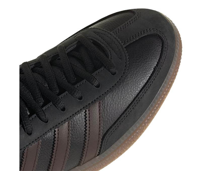 Buty sportowe do piłki ręcznej z ciemno brązowego zamszu