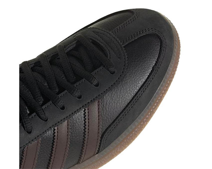 Buty sportowe do piłki ręcznej z ciemno brązowego zamszu