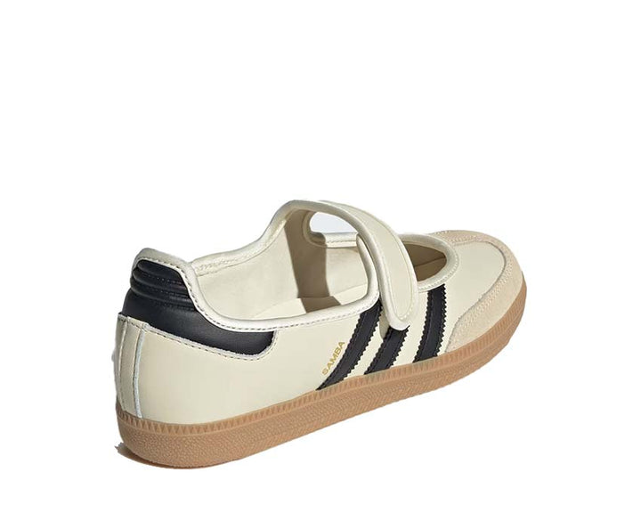 Sneakersy skórzane w kolorze kremowym z gumową podeszwą