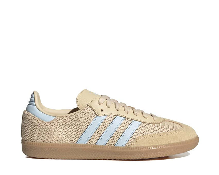 Klasyczne buty sportowe ze skóry w kolorze piaskowym