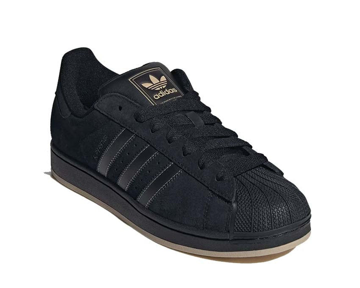 Klasyczne sportowe buty skórzane w czarnym kolorze