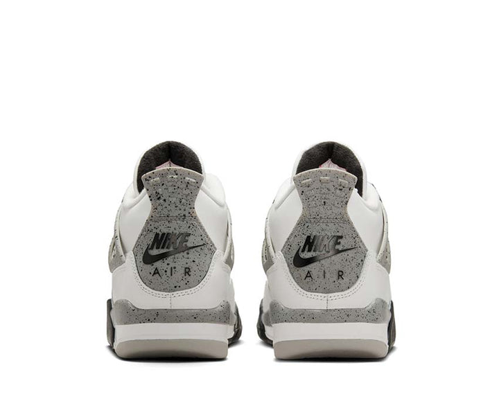 Retro buty sportowe dla chłopców, model biały z detalami w kolorze cementu