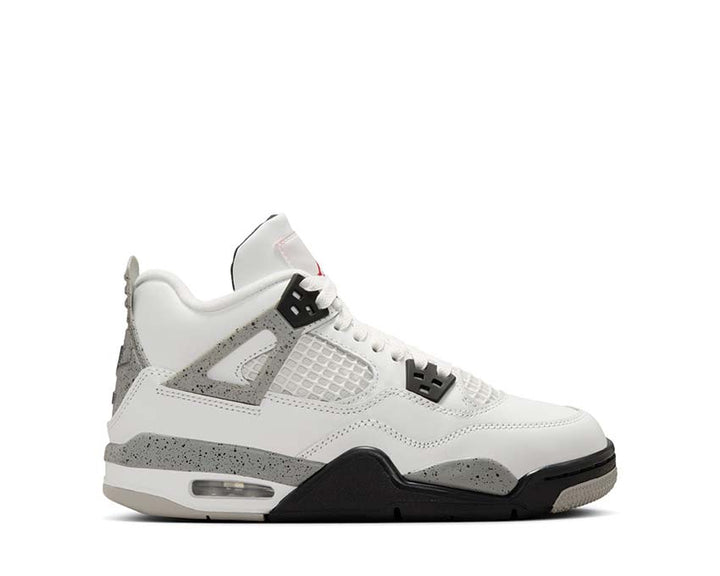 Retro buty sportowe dla chłopców, model biały z detalami w kolorze cementu