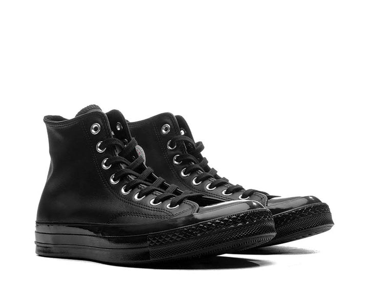 Czarne Wysokie Buty Canvas z Gumową Podeszwą