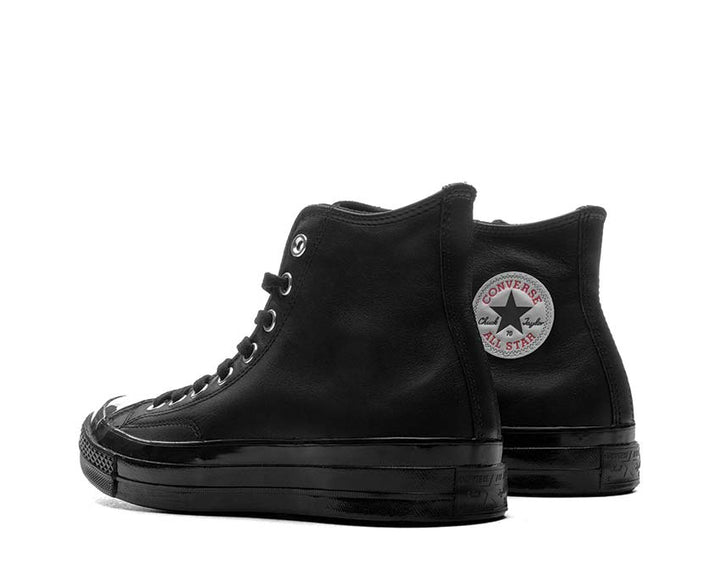 Czarne Wysokie Buty Canvas z Gumową Podeszwą