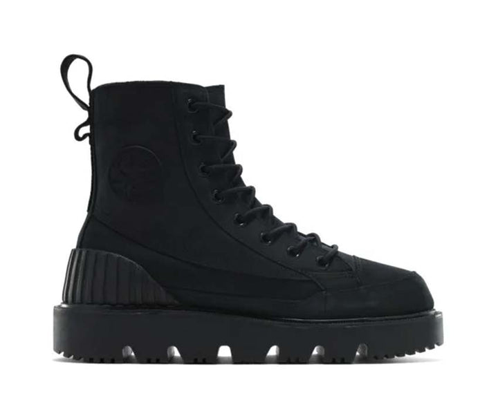 Wysokie Buty Wytrzymałe z Czarnej Tkaniny
