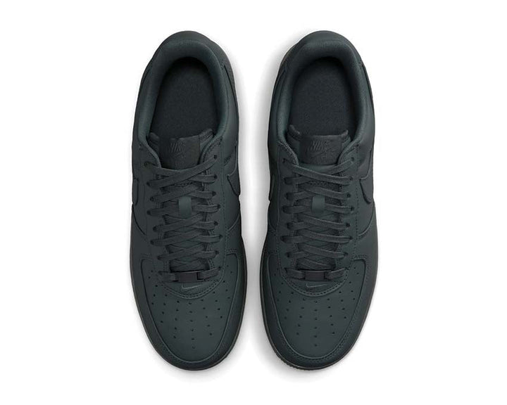 Niskie buty retro ze szarej skóry