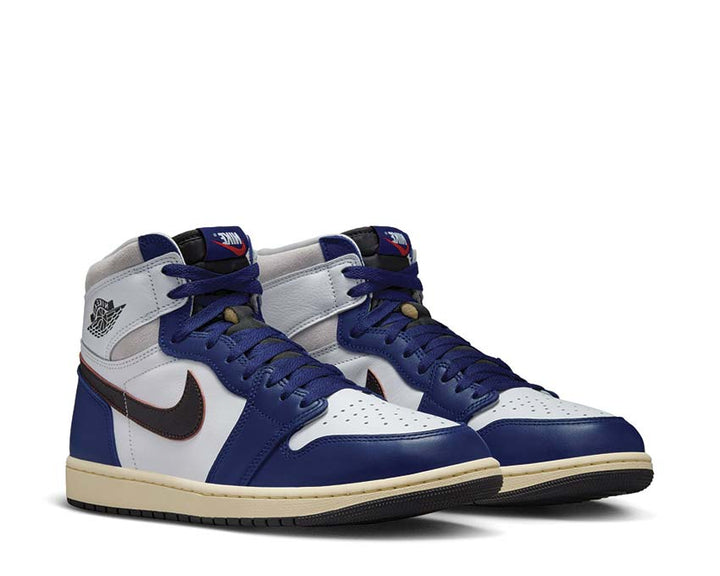 Wysokie retro sneakersy skórzane z ekskluzywnym designem