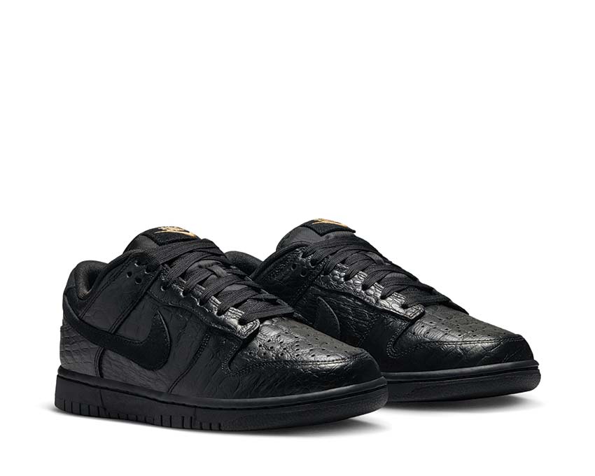 Niskie skórzane sneakersy z czarnym wzorem krokodyla na sezon wiosna/lato