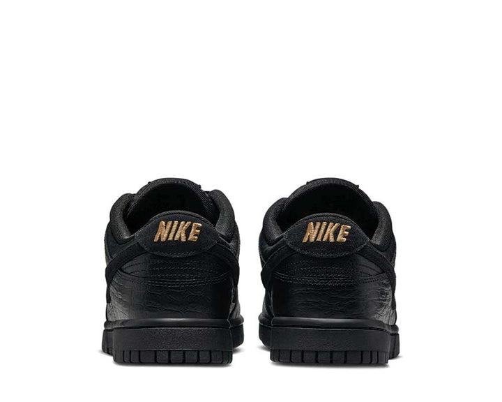 Niskie skórzane sneakersy z czarnym wzorem krokodyla na sezon wiosna/lato