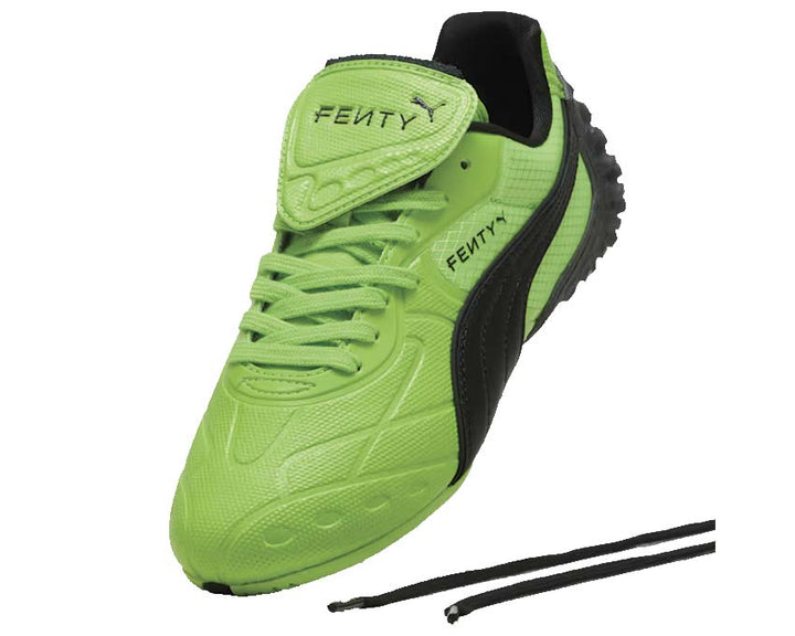 Sportowe buty skórzane w zielonym kolorze z nowoczesnym designem i ekskluzywnymi detalami.