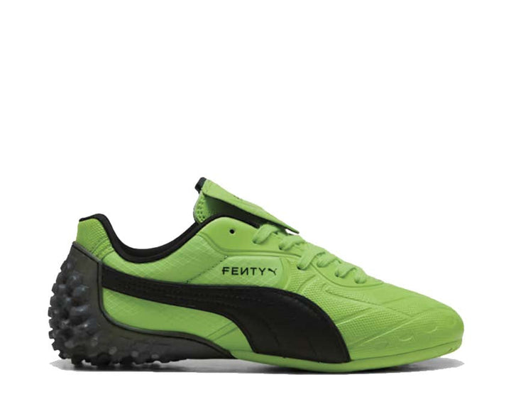 Sportowe buty skórzane w zielonym kolorze z nowoczesnym designem i ekskluzywnymi detalami.