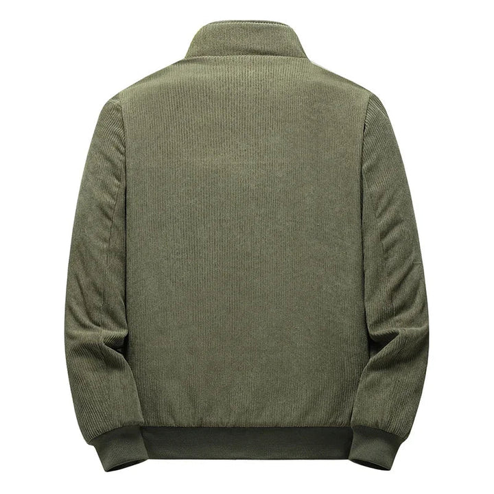 Udo | Kurtka z Weluru z Podszewką z Fleece