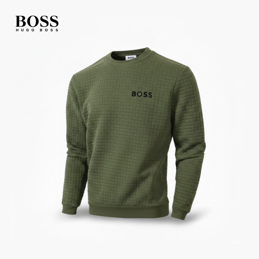 Sweter z pikowanej dzianiny Wintercraft