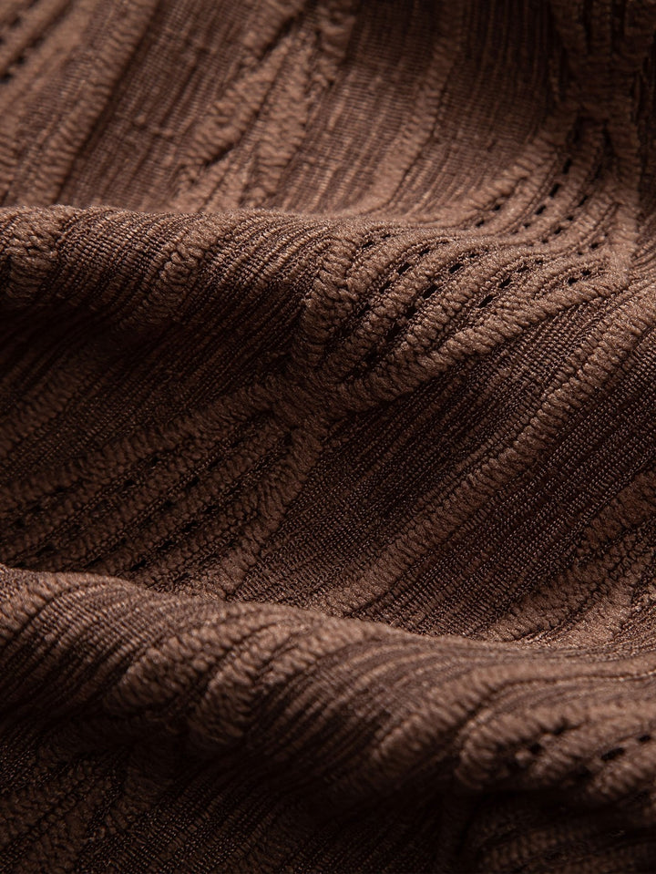 Koszula Geometryczna Jacquard Kubańska & Spodnie Lnianie Proste