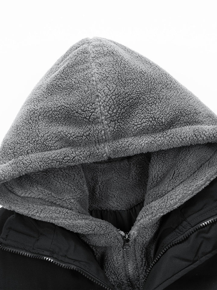 Kurtka Puffer z Kapturem Teddy 2 w 1