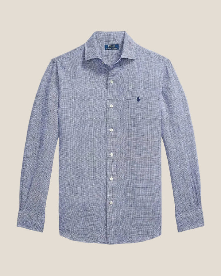Koszula lniana Ralph Lauren Custom Fit
