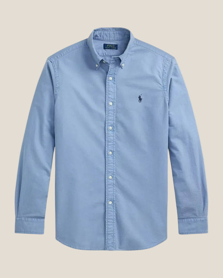 Koszula Oxford Ralph Lauren Slim Fit farbowana w odzieży