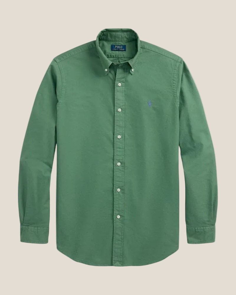 Koszula Oxford Ralph Lauren Slim Fit farbowana w odzieży
