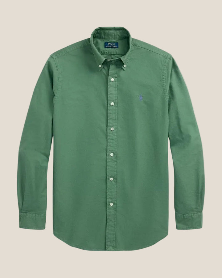 Koszula Oxford Ralph Lauren Slim Fit farbowana w odzieży