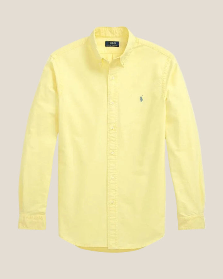 Koszula Oxford Ralph Lauren Slim Fit farbowana w odzieży