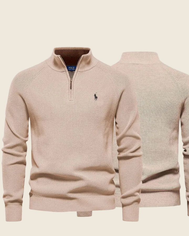 Sweter Ralph Lauren Classic Knit z Kwartowym Zapięciem