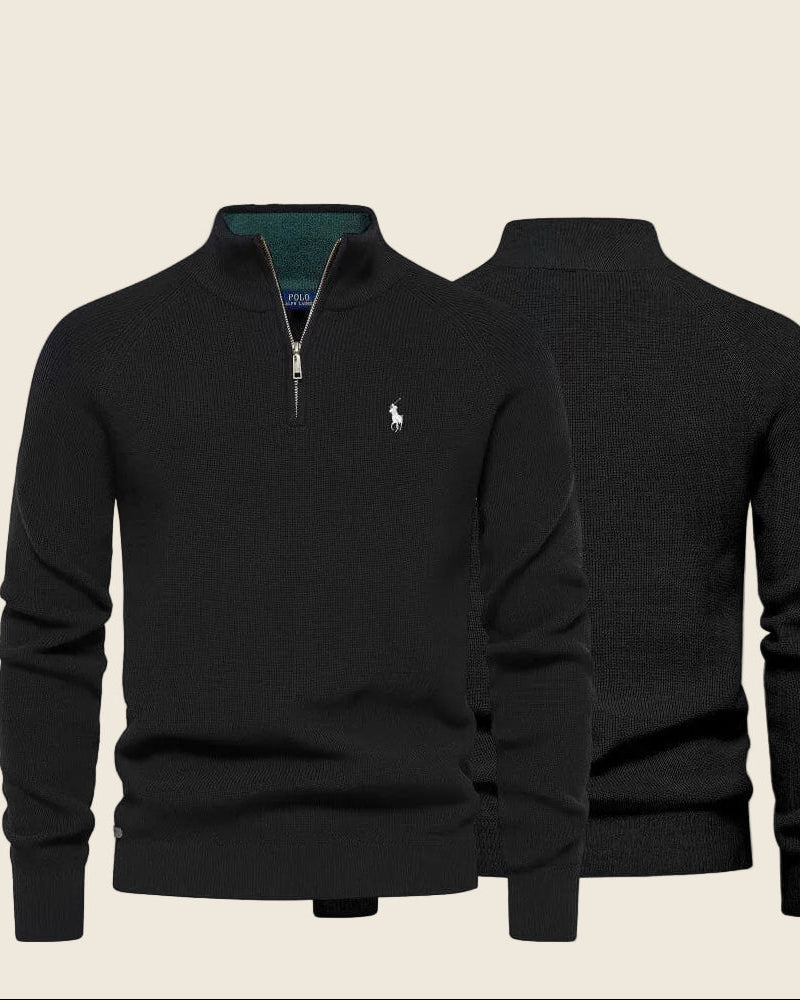 Sweter Ralph Lauren Classic Knit z Kwartowym Zapięciem