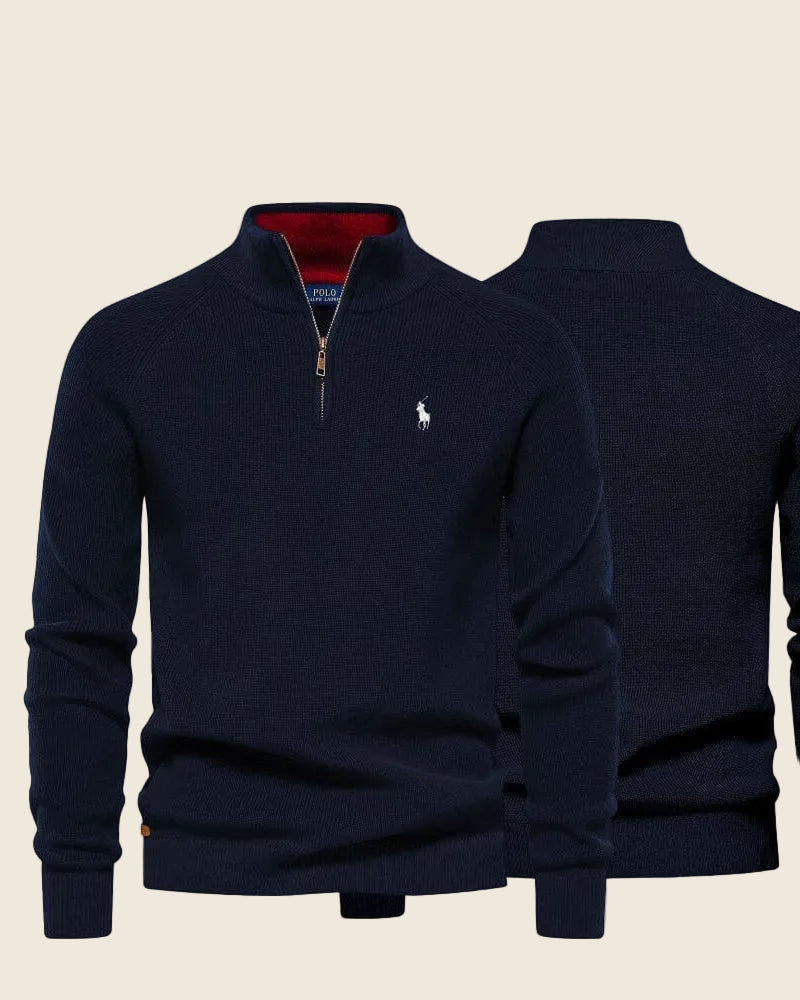 Sweter Ralph Lauren Classic Knit z Kwartowym Zapięciem