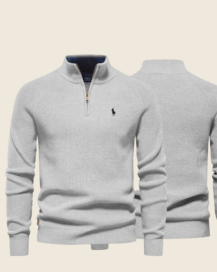 Sweter Ralph Lauren Classic Knit z Kwartowym Zapięciem