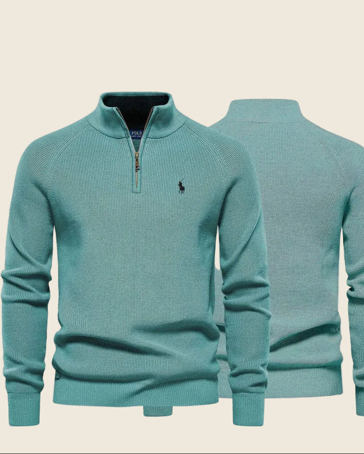 Sweter Ralph Lauren Classic Knit z Kwartowym Zapięciem